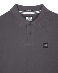 Weekend Offender Dice Long Sleeve Polo Shirt Greystone -Fashion sportswear POAW23 20 DICE GREY STONE 2293