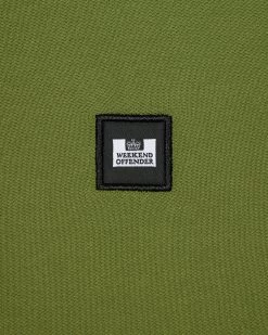 Weekend Offender Caneiros Polo Shirt Seaweed Green -Fashion sportswear POAW2301 CANEIROS SEAWEED 0843
