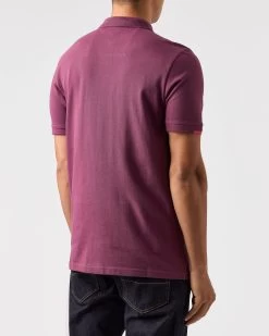 Weekend Offender Rivas Polo Shirt Deep Plum -Fashion sportswear POAW2312 RIVAS DEEP PLUM 0569 MODEL
