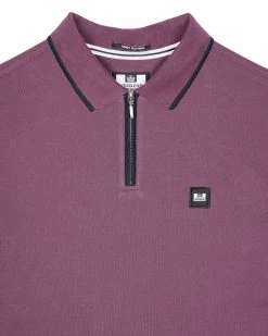 Weekend Offender Shore Polo Shirt Deep Plum -Fashion sportswear POAW2313 SHORE DEEP PLUM 6271