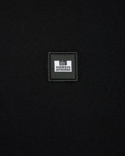 Weekend Offender Schooling Polo Shirt Black -Fashion sportswear POAW2316 SCHOOLING BLACK 0948