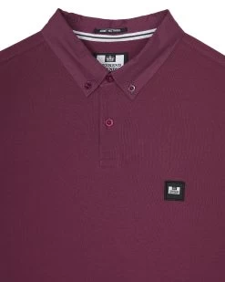 Weekend Offender Schooling Polo Shirt Deep Plum -Fashion sportswear POAW2316 SCHOOLING DEEP PLUM 0934