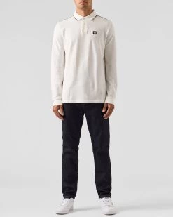 Weekend Offender Carola Long Sleeve Polo Shirt Winter White/House Check -Fashion sportswear POAW2318 CAROLA WINTER WHITE HOUSE CHECK 0115 MODEL
