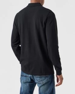 Weekend Offender Dice Long Sleeve Polo Shirt Black -Fashion sportswear POAW2320 DICE BLACK 0189 MODEL