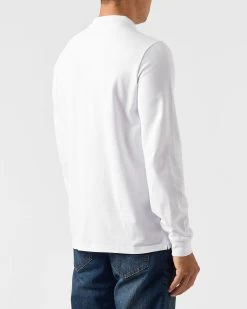 Weekend Offender Dice Long Sleeve Polo Shirt White -Fashion sportswear POAW2320 DICE WHITE 0524 MODEL
