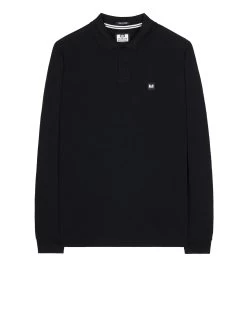 Weekend Offender Dice Long Sleeve Polo Shirt Black