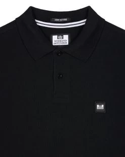 Weekend Offender Dice Long Sleeve Polo Shirt Black -Fashion sportswear POAW3220 DICE BLACK 0988