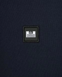 Weekend Offender Dice Long Sleeve Polo Shirt Navy -Fashion sportswear POAW3220 DICE NAVY 0976