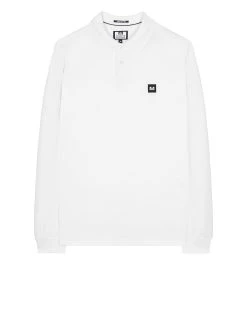 Weekend Offender Dice Long Sleeve Polo Shirt White