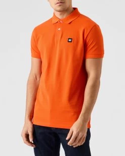 Weekend Offender Caneiros Polo Shirt Orange Fizz -Fashion sportswear POSS23 01 CANEIROS ROSEWATER 4203