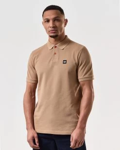 Weekend Offender Caneiros Polo Shirt Cognac Brown -Fashion sportswear POSS24 CANIEROS COGNAC 7211