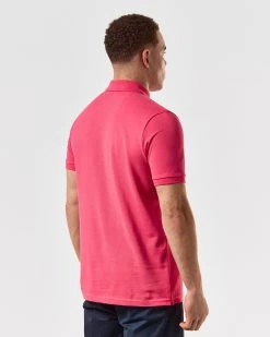 Weekend Offender Caneiros Polo Shirt Anthurium Pink -Fashion sportswear POSS2401 CANEIROS ANTHURIUM 5458 MODEL