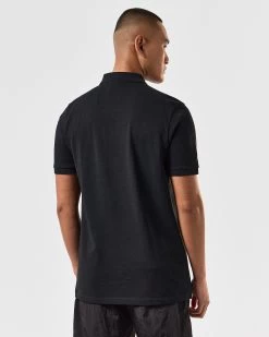 Weekend Offender Caneiros Polo Shirt Black -Fashion sportswear POSS2401 CANEIROS BLACK 3824 MODEL