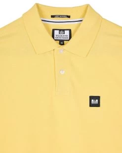 Weekend Offender Caneiros Polo Shirt Butter Yellow -Fashion sportswear POSS2401 CANEIROS BUTTER 10763
