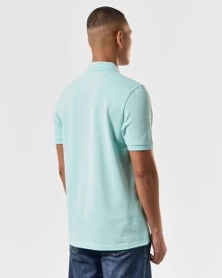 Weekend Offender Caneiros Polo Shirt Celeste Green -Fashion sportswear POSS2401 CANEIROS CELESTE 4045 MODEL