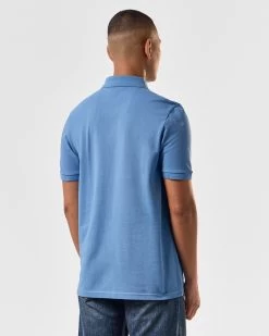 Weekend Offender Caneiros Polo Shirt Coastal Blue -Fashion sportswear POSS2401 CANEIROS COASTAL 3969 MODEL