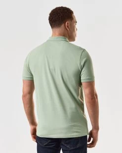 Weekend Offender Caneiros Polo Shirt Pale Moss Green -Fashion sportswear POSS2401 CANEIROS PALE MOSS 5007 MODEL