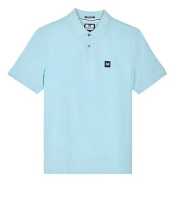 Weekend Offender Caneiros Polo Shirt Saltwater Blue