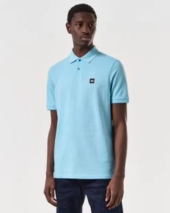 Weekend Offender Caneiros Polo Shirt Saltwater Blue -Fashion sportswear POSS2401 CANEIROS SALTWATER 6824