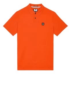 Weekend Offender Caneiros Polo Shirt Pure Orange