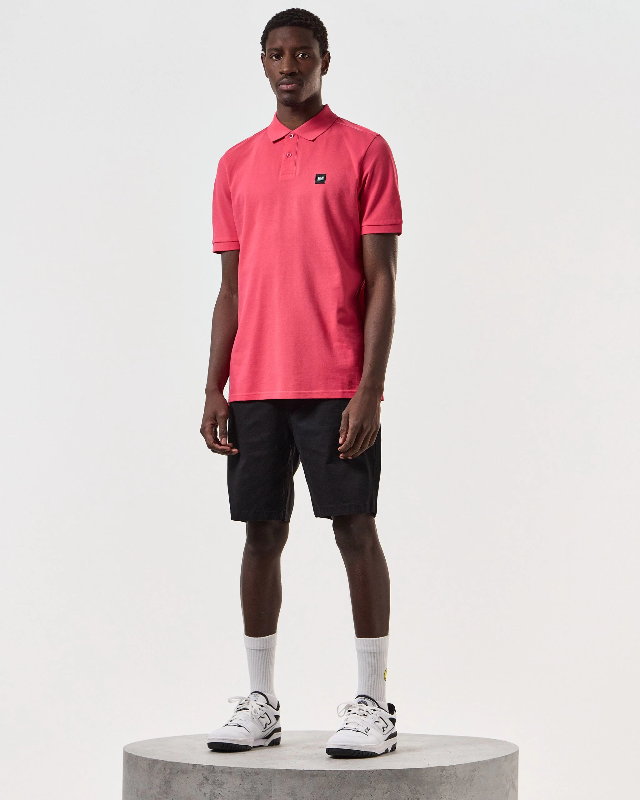 Weekend Offender Brant Polo Shirt Anthurium Pink 2 Weekend Offender Brant Polo Shirt Anthurium Pink - Image 2