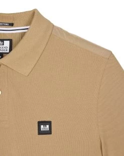 Weekend Offender Brant Polo Shirt Cognac Brown -Fashion sportswear POSS2403 BRANT COGNAC 11809
