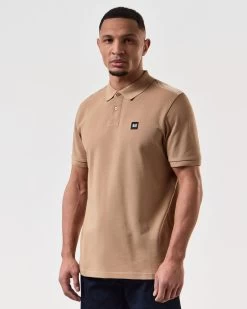 Weekend Offender Brant Polo Shirt Cognac Brown -Fashion sportswear POSS2403 BRANT COGNAC 7511