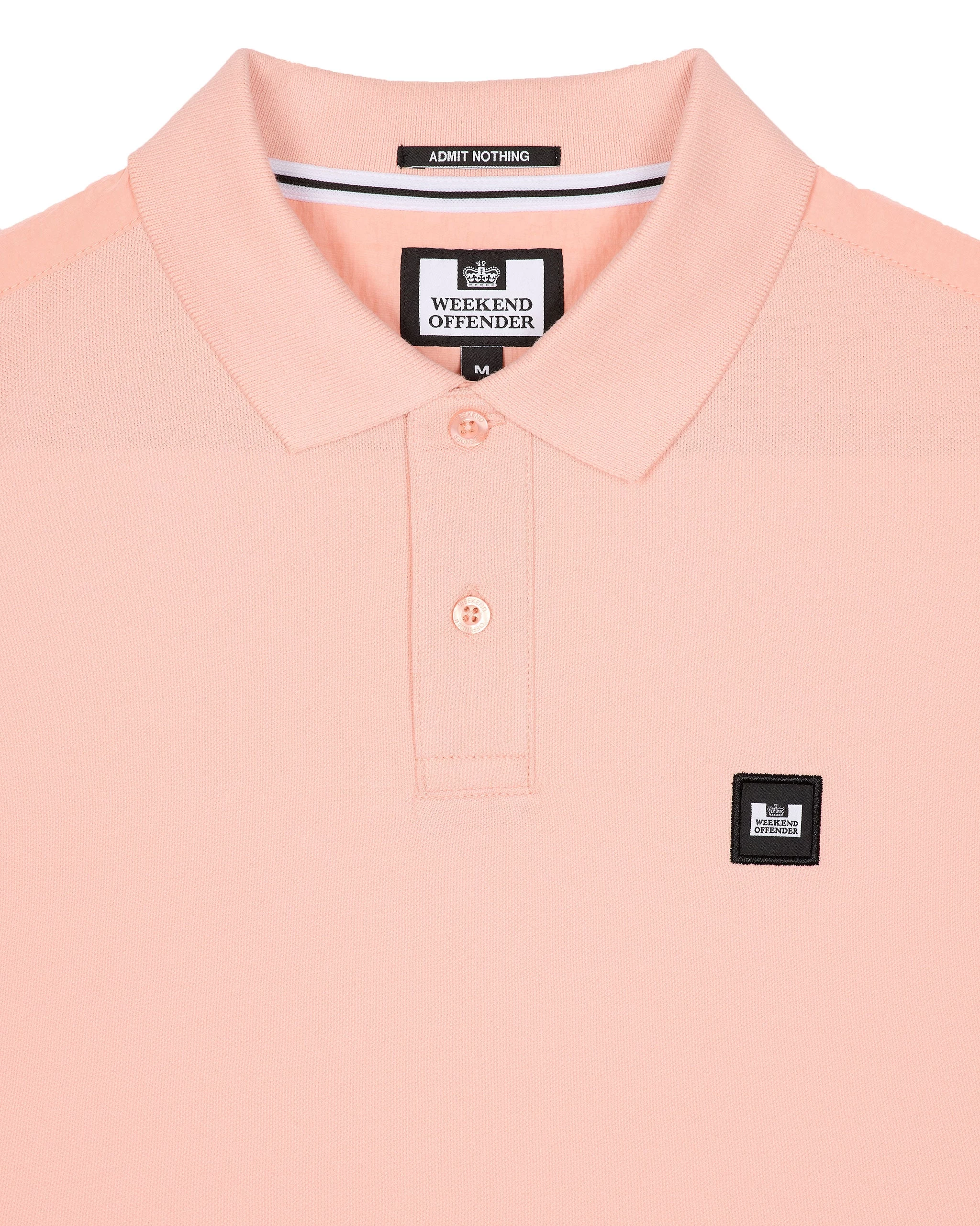 Weekend Offender Brant Polo Shirt Nectar Pink 5 Weekend Offender Brant Polo Shirt Nectar Pink - Image 5