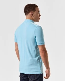 Weekend Offender Brant Polo Shirt Saltwater Blue -Fashion sportswear POSS2403 BRANT SALTWATER 5074 MODEL