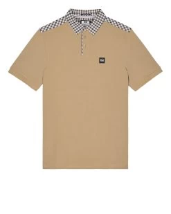Weekend Offender Costa Polo Shirt Cognac Brown