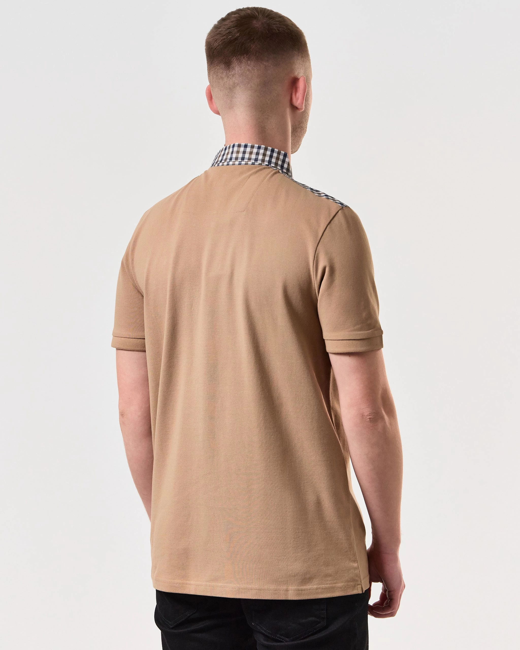Weekend Offender Costa Polo Shirt Cognac Brown 4 Weekend Offender Costa Polo Shirt Cognac Brown - Image 4