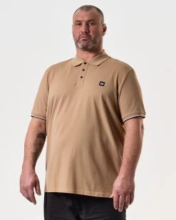 Weekend Offender Sakai Polo Shirt Cognac Brown - Plus Size 9 Weekend Offender Sakai Polo Shirt Cognac Brown - Plus Size -Fashion sportswear POSS2406X SAKAI COGNAC 8167 PLUS