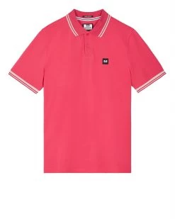 Weekend Offender Levanto Polo Shirt Anthurium Pink/Alabaster