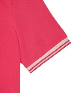 Weekend Offender Levanto Polo Shirt Anthurium Pink/Alabaster -Fashion sportswear POSS2408 LEVANTO ANTHURIUM 10665