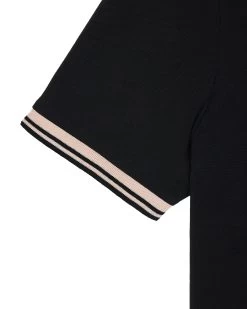 Weekend Offender Levanto Polo Shirt Black/Alabaster -Fashion sportswear POSS2408 LEVANTO BLACK 10871