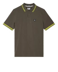 Weekend Offender Levanto Polo Shirt Castle Green/Limeish Green