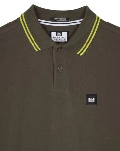Weekend Offender Levanto Polo Shirt Castle Green/Limeish Green -Fashion sportswear POSS2408 LEVANTO CASTLE GREEN 10575WO