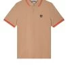 Weekend Offender Levanto Polo Shirt Cognac Brown/Pure Orange