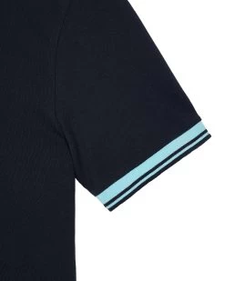 Weekend Offender Levanto Polo Shirt Navy/Saltwater Blue -Fashion sportswear POSS2408 LEVANTO NAVY 10699
