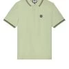 Weekend Offender Levanto Polo Shirt Pale Moss Green/Castle Green
