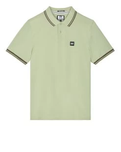 Weekend Offender Levanto Polo Shirt Pale Moss Green/Castle Green