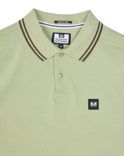 Weekend Offender Levanto Polo Shirt Pale Moss Green/Castle Green -Fashion sportswear POSS2408 LEVANTO PALE MOSS 10679