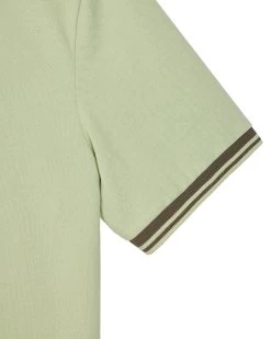 Weekend Offender Levanto Polo Shirt Pale Moss Green/Castle Green -Fashion sportswear POSS2408 LEVANTO PALE MOSS 10684
