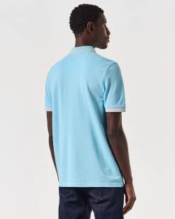 Weekend Offender Levanto Polo Shirt Saltwater Blue/Alabaster -Fashion sportswear POSS2408 LEVANTO SALTWATER 6810