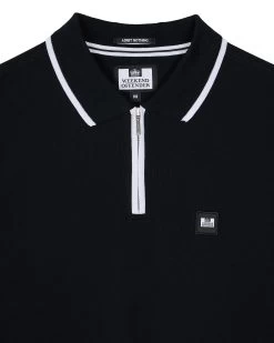 Weekend Offender Shore Polo Shirt Black -Fashion sportswear POSS2410 SHORE BLACK 10722