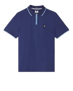 Weekend Offender Shore Polo Shirt Bright Navy