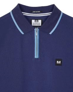 Weekend Offender Shore Polo Shirt Bright Navy -Fashion sportswear POSS2410 SHORE BRIGHT NAVY 10705
