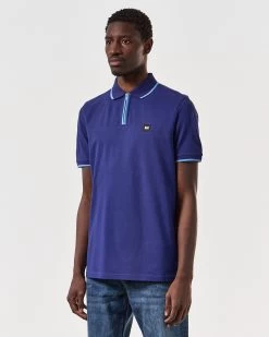 Weekend Offender Shore Polo Shirt Bright Navy -Fashion sportswear POSS2410 SHORE BRIGHT NAVY 6703