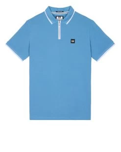 Weekend Offender Shore Polo Shirt Coastal Blue