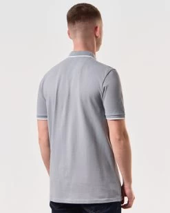 Weekend Offender Shore Polo Shirt Smokey Grey -Fashion sportswear POSS2410 SHORE SMOKEY 6151 MODEL